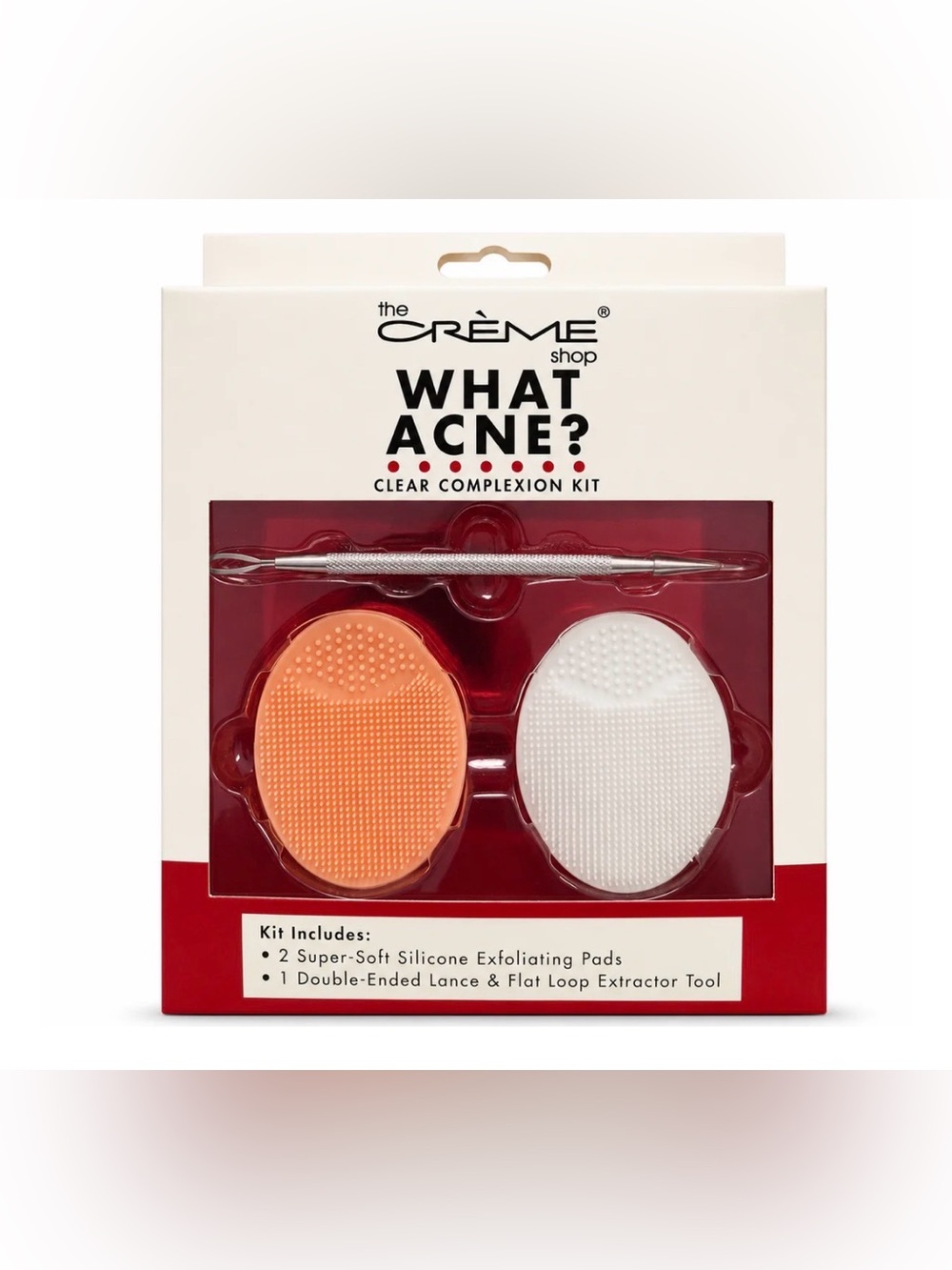 The Crème Shop What Acne? Clear Complexion Kit - Orange & White Exfoliating Pads